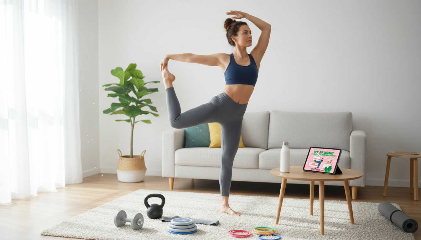 4-Week At-Home Workout Plan: Daily Routines + Stretches