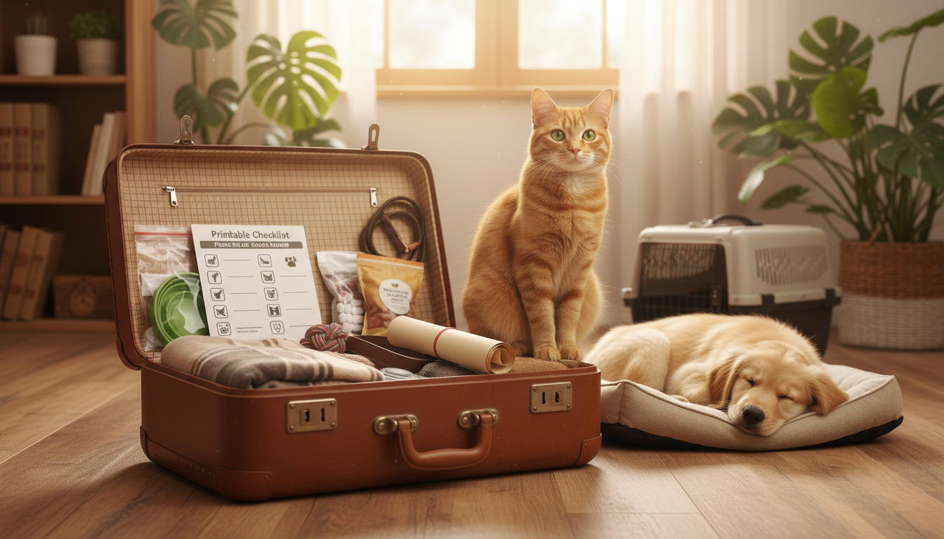 Pet Travel Checklist: Safe Packing for Dogs & Cats