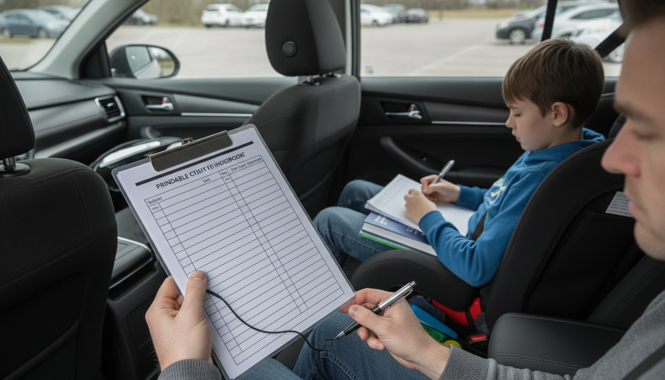 Homework Routine at Home: Printable Checklist Setup
